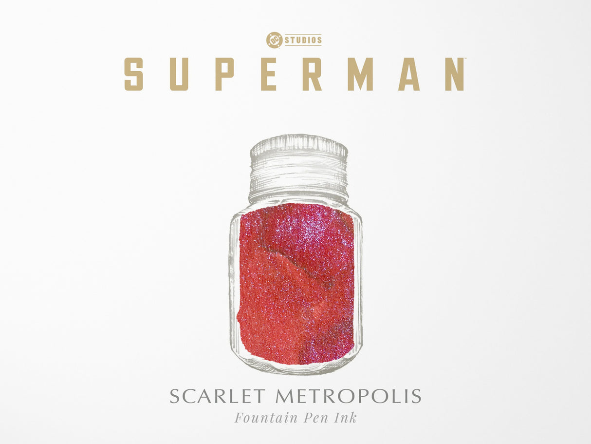 Superman Scarlet Metropolis Fountain Pen Ink