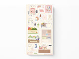 Supermarket Bears Sticker Sheet