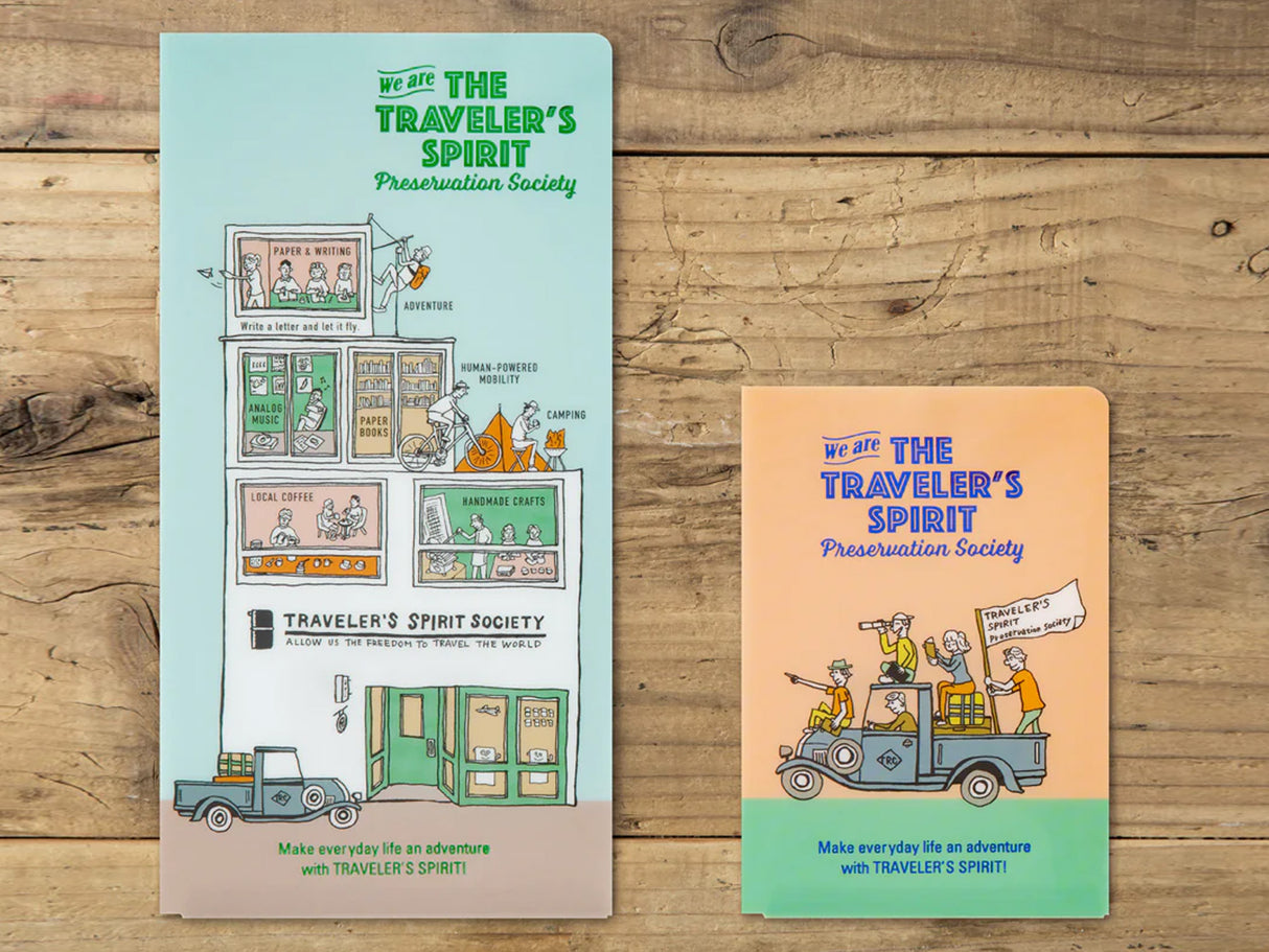 TRAVELER'S Notebook 2026 Clear Folder - Passport Size