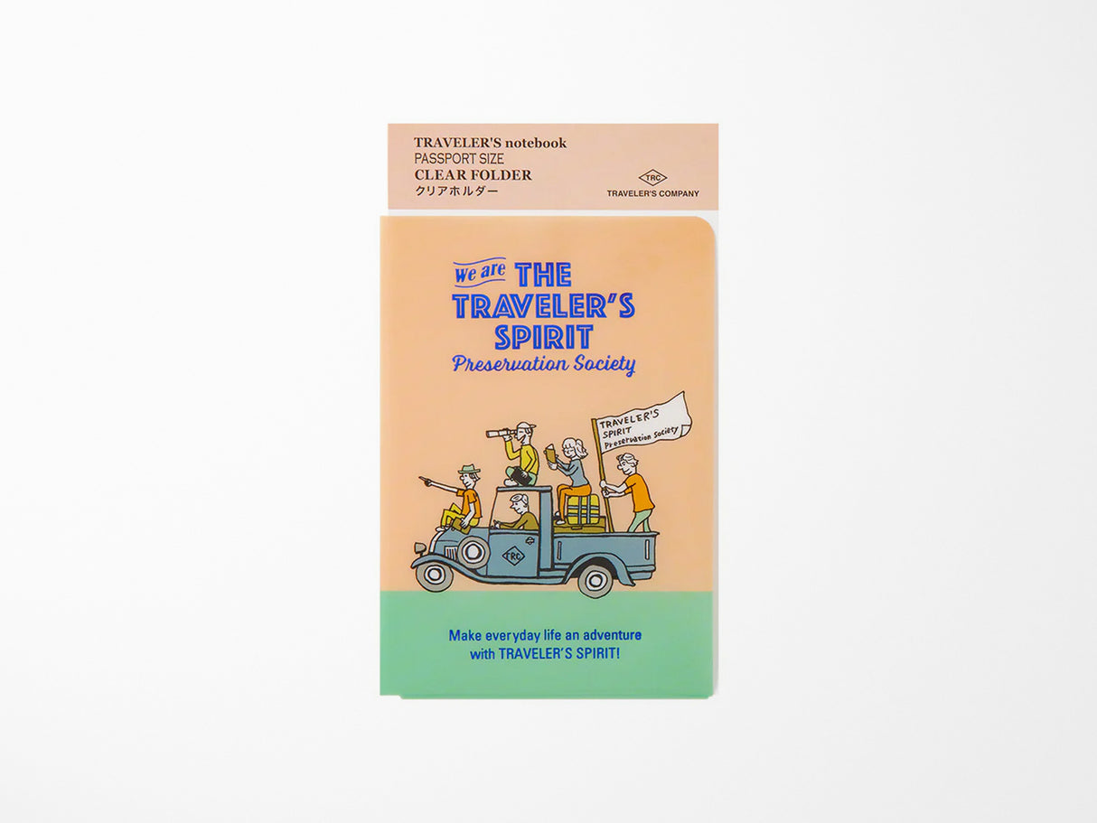 TRAVELER'S Notebook 2026 Clear Folder - Passport Size