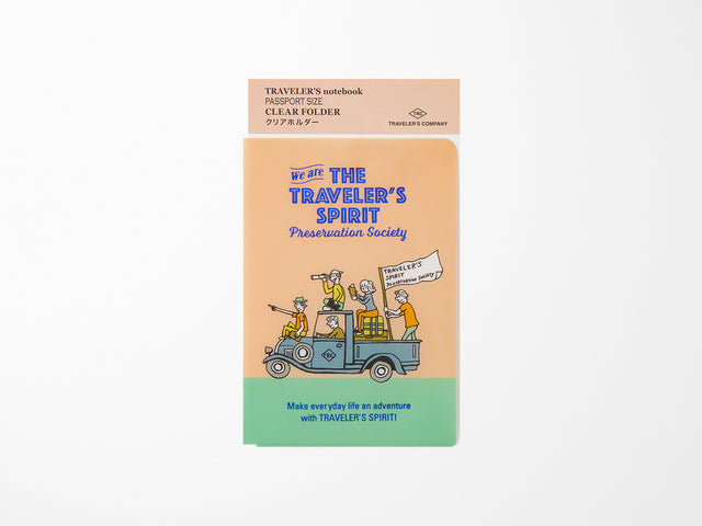 TRAVELER'S Notebook 2026 Clear Folder - Passport Size