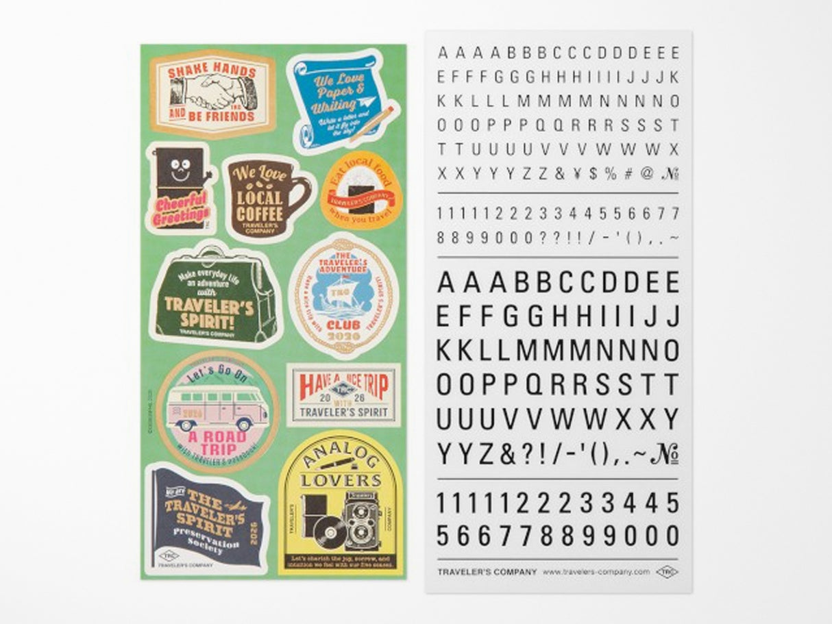 TRAVELER'S Notebook 2026 Customized Sticker Set For Diary