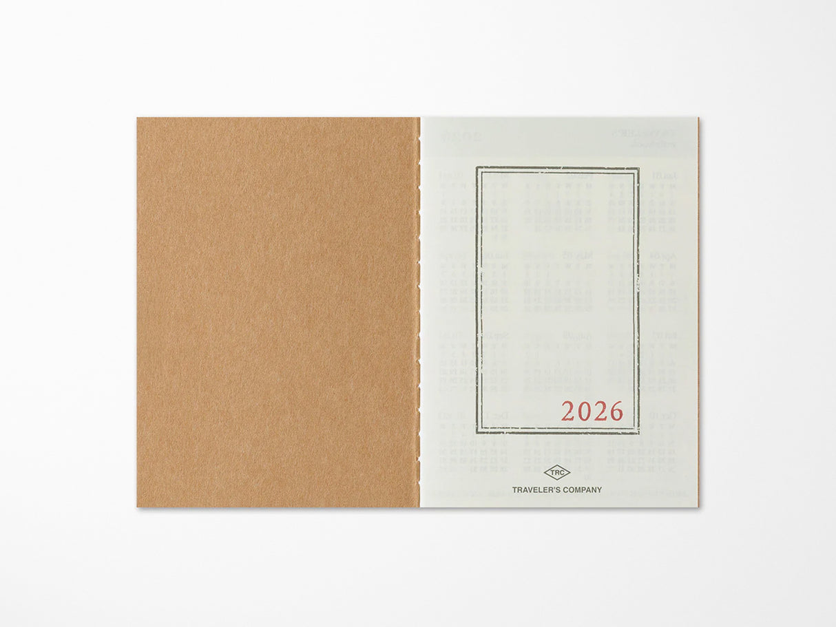 TRAVELER'S Notebook 2026 Monthly - Passport Size