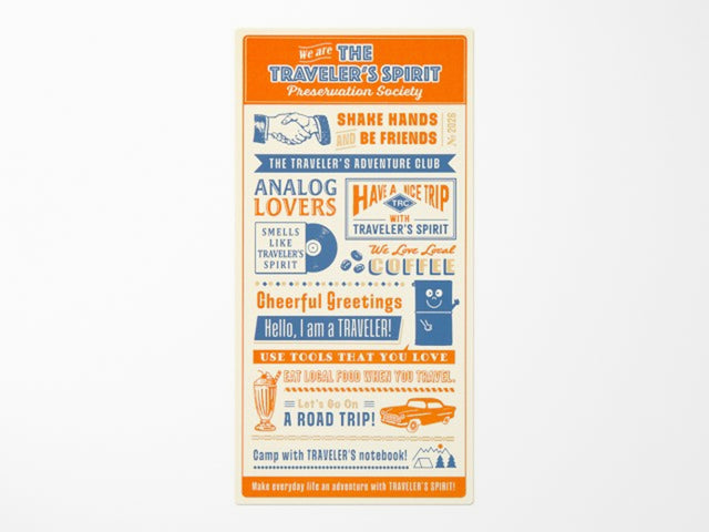 TRAVELER'S Notebook 2026 Plastic Sheet - Regular Size