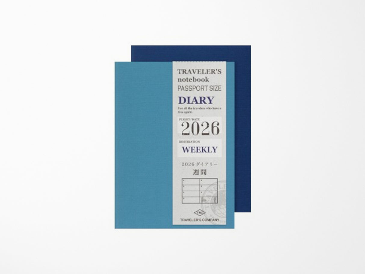 TRAVELER'S Notebook 2026 Weekly + Memo - Passport Size