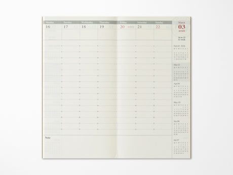 TRAVELER'S Notebook 2026 Weekly Vertical - Regular Size
