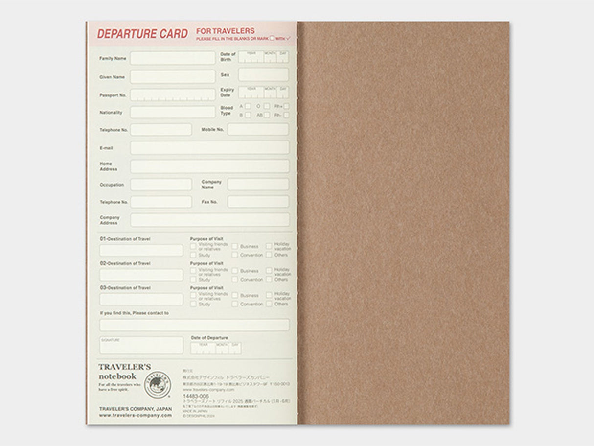 TRAVELER'S Notebook 2026 Weekly Vertical - Regular Size