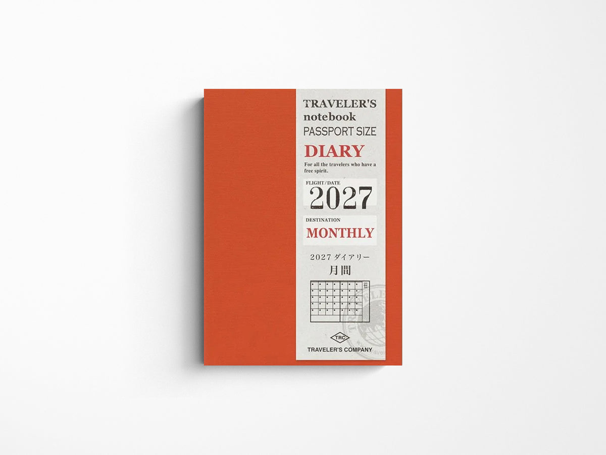TRAVELER'S Notebook 2027 Monthly - Passport Size