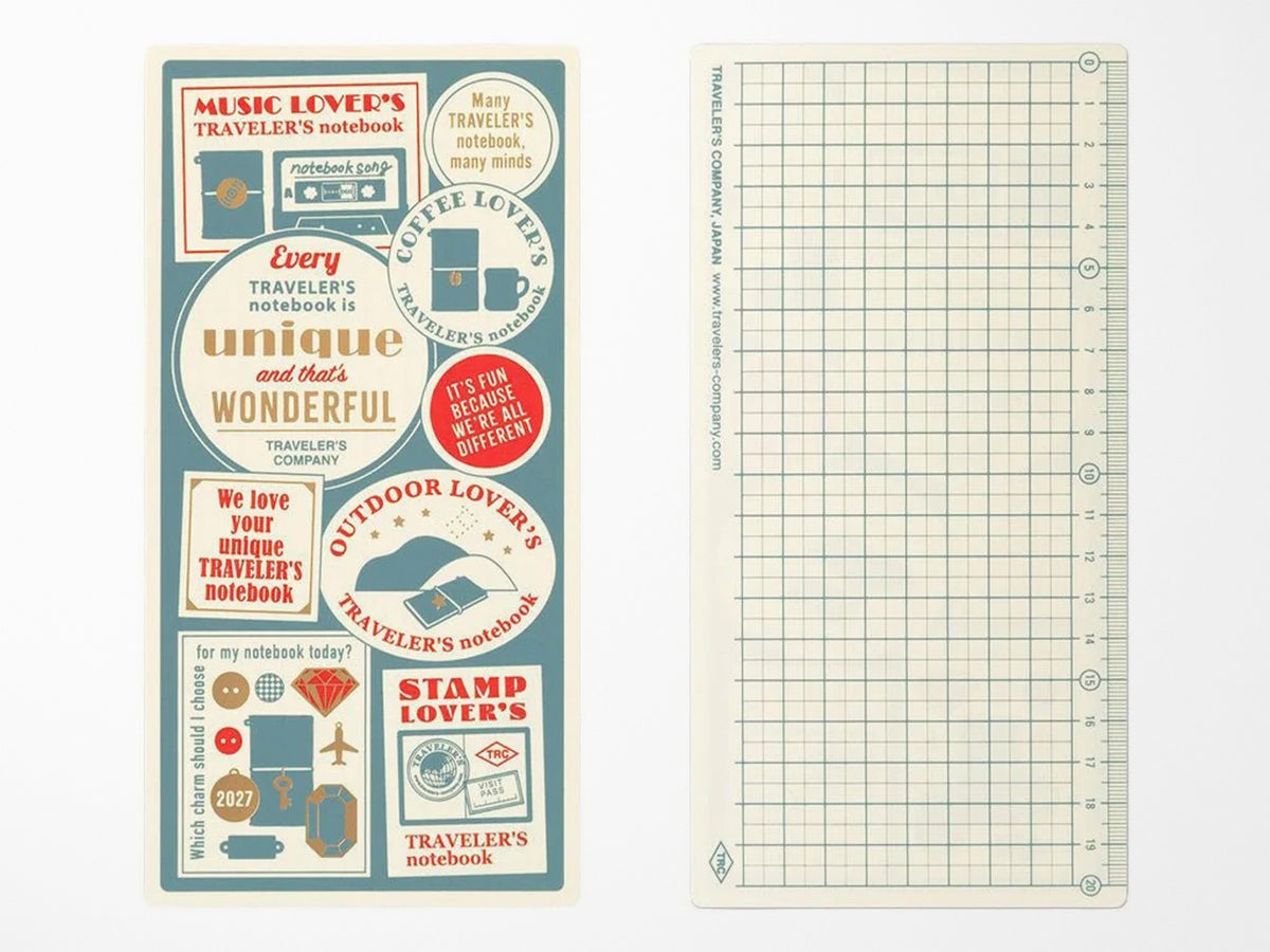 TRAVELER'S Notebook 2027 Plastic Sheet - Regular Size