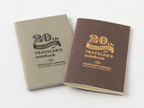 TRAVELER'S Notebook Card Size 20th Anniversary Set - Brown