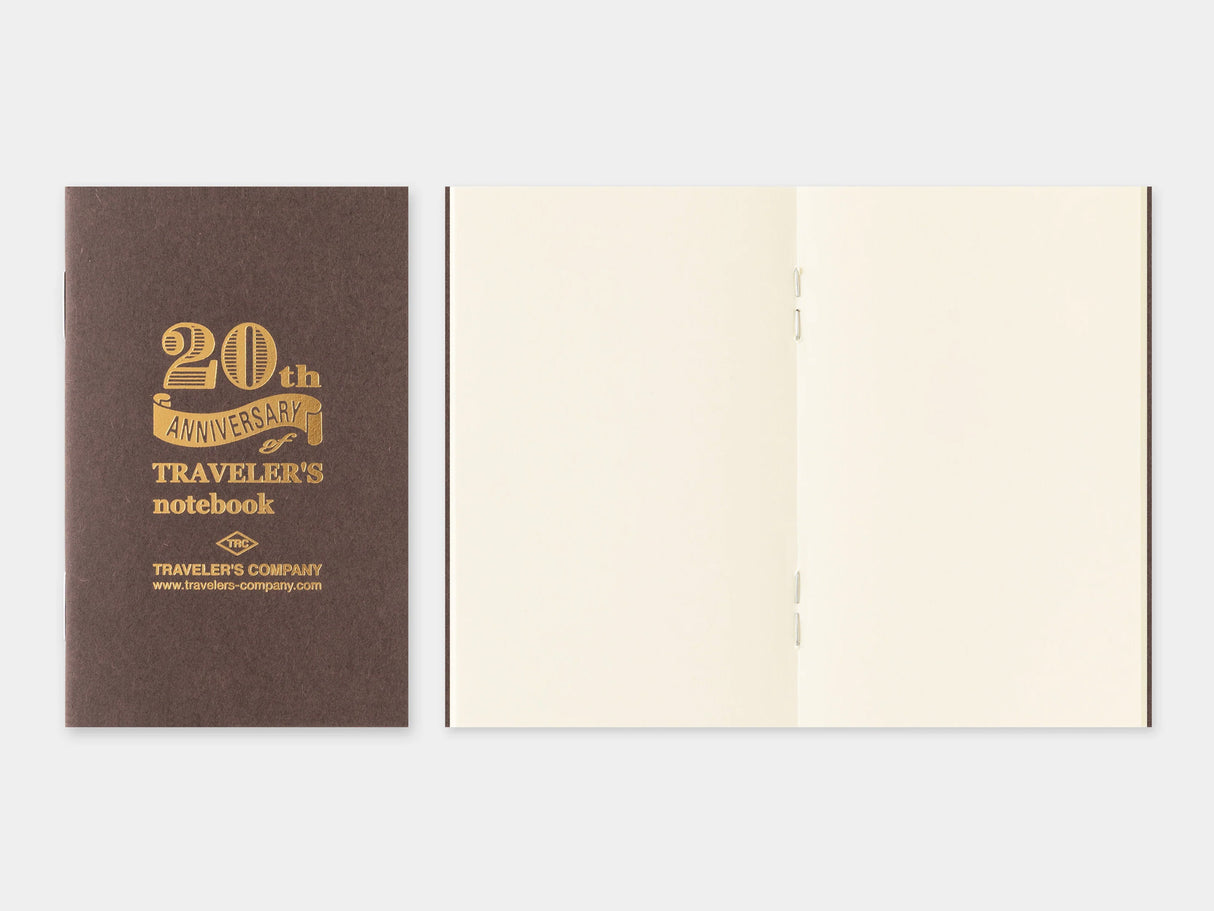 TRAVELER'S Notebook Card Size 20th Anniversary Set - Brown