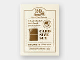 TRAVELER'S Notebook Card Size 20th Anniversary Set - Brown