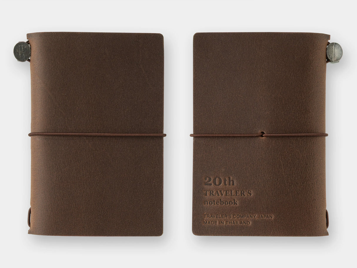 TRAVELER'S Notebook Card Size 20th Anniversary Set - Brown