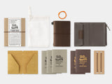 TRAVELER'S Notebook Card Size 20th Anniversary Set - Brown