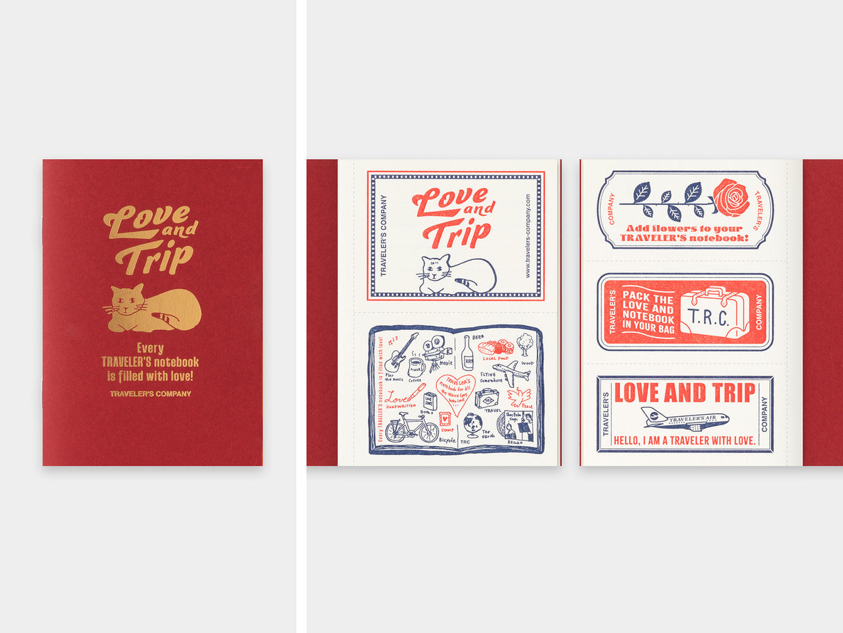 TRAVELER'S Notebook Refill Passport Size - Love and Trip Limited Edition
