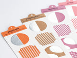 TSUKI no IRO: Bookmark-Style Foil-Pressed Stickers