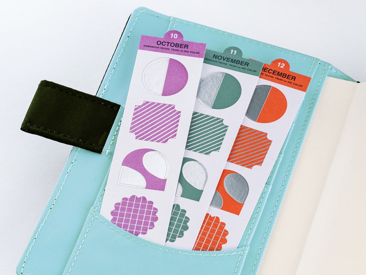 TSUKI no IRO: Bookmark-Style Foil-Pressed Stickers