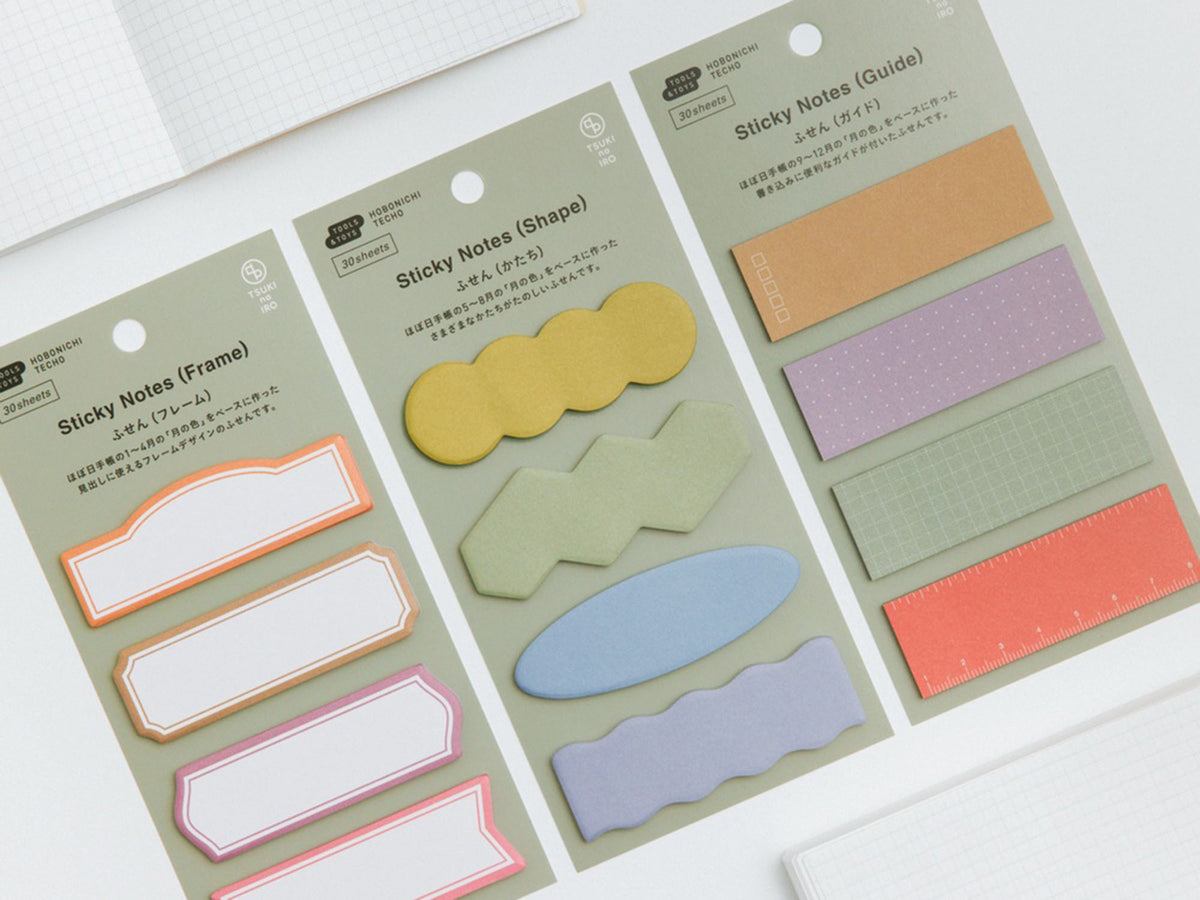 Sticky Notes Triangular Shape TSUKI no IRO Sticky Notes - Shape – Jenni Bick Custom Journals