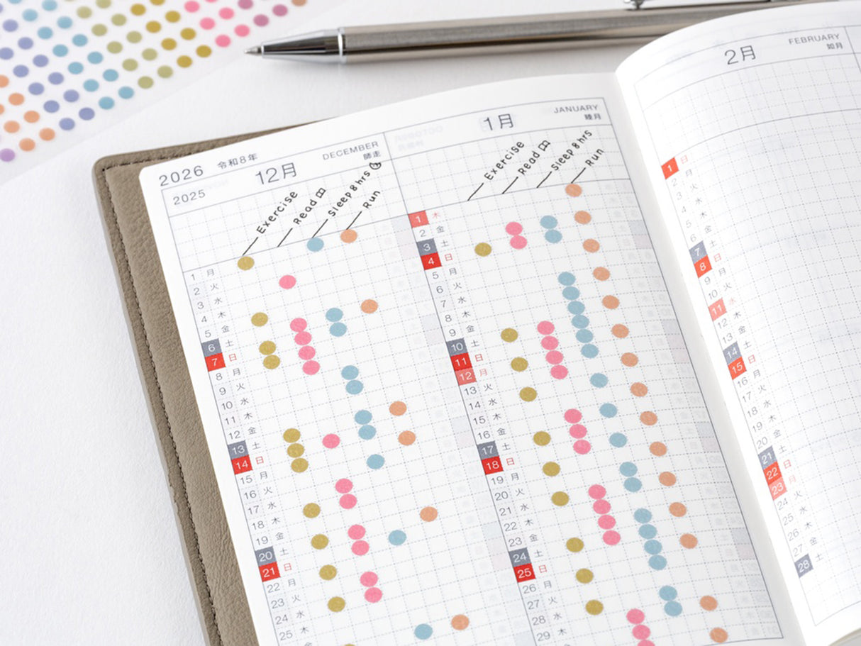 TSUKI no IRO Transparent Dot Stickers - 3.5mm
