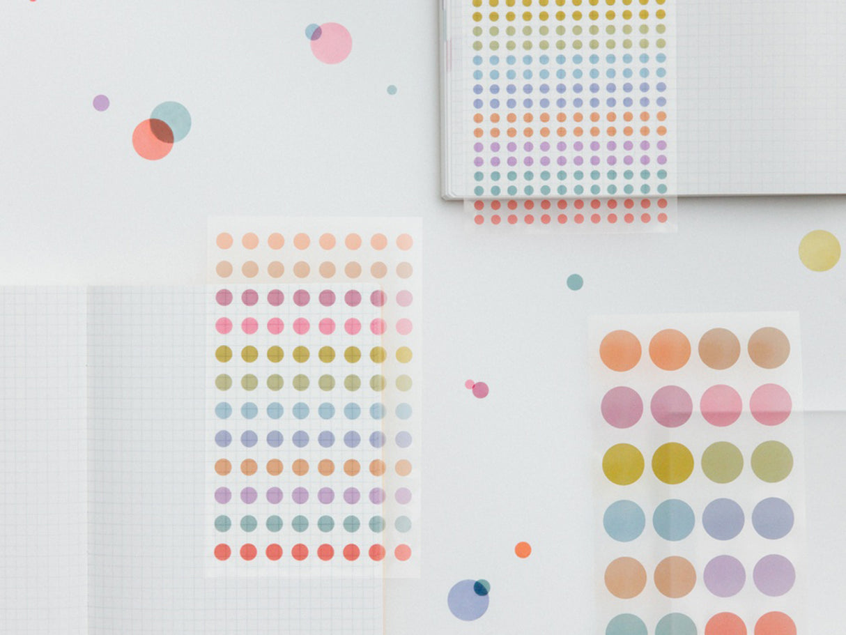 TSUKI no IRO Transparent Dot Stickers - 6mm