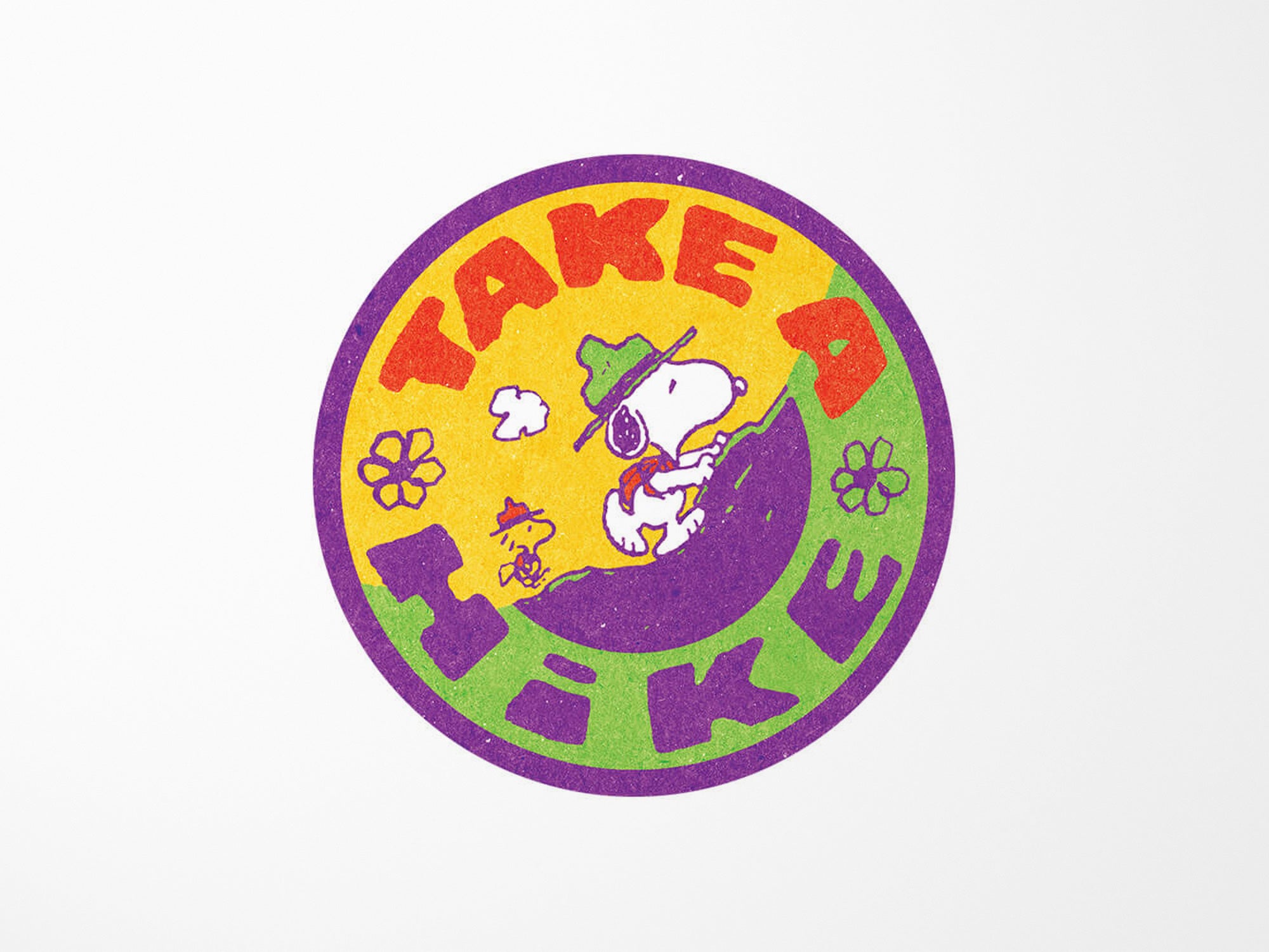 SNOOPY　シルクスクリーン Take A Hike With Snoopy Vinyl Sticker – Jenni Bick Custom Journals