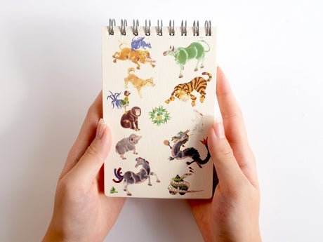 The Twelve Zodiac Signs Ring Memo Pad