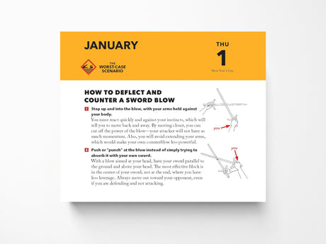 The Worst Case Scenario 2026 Daily Survival Calendar