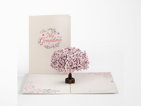 To My Grandma Cherry Blossom Pop-up Card
