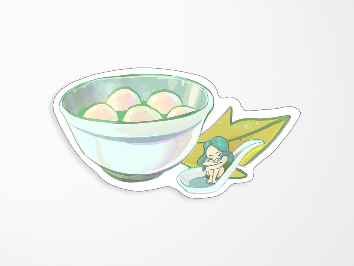 Tong Yuan Holographic Vinyl Sticker