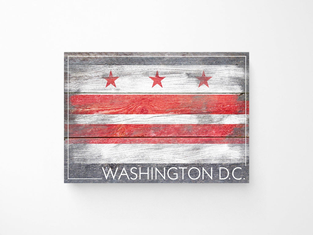 Tote Bag Washington DC Rustic Flag