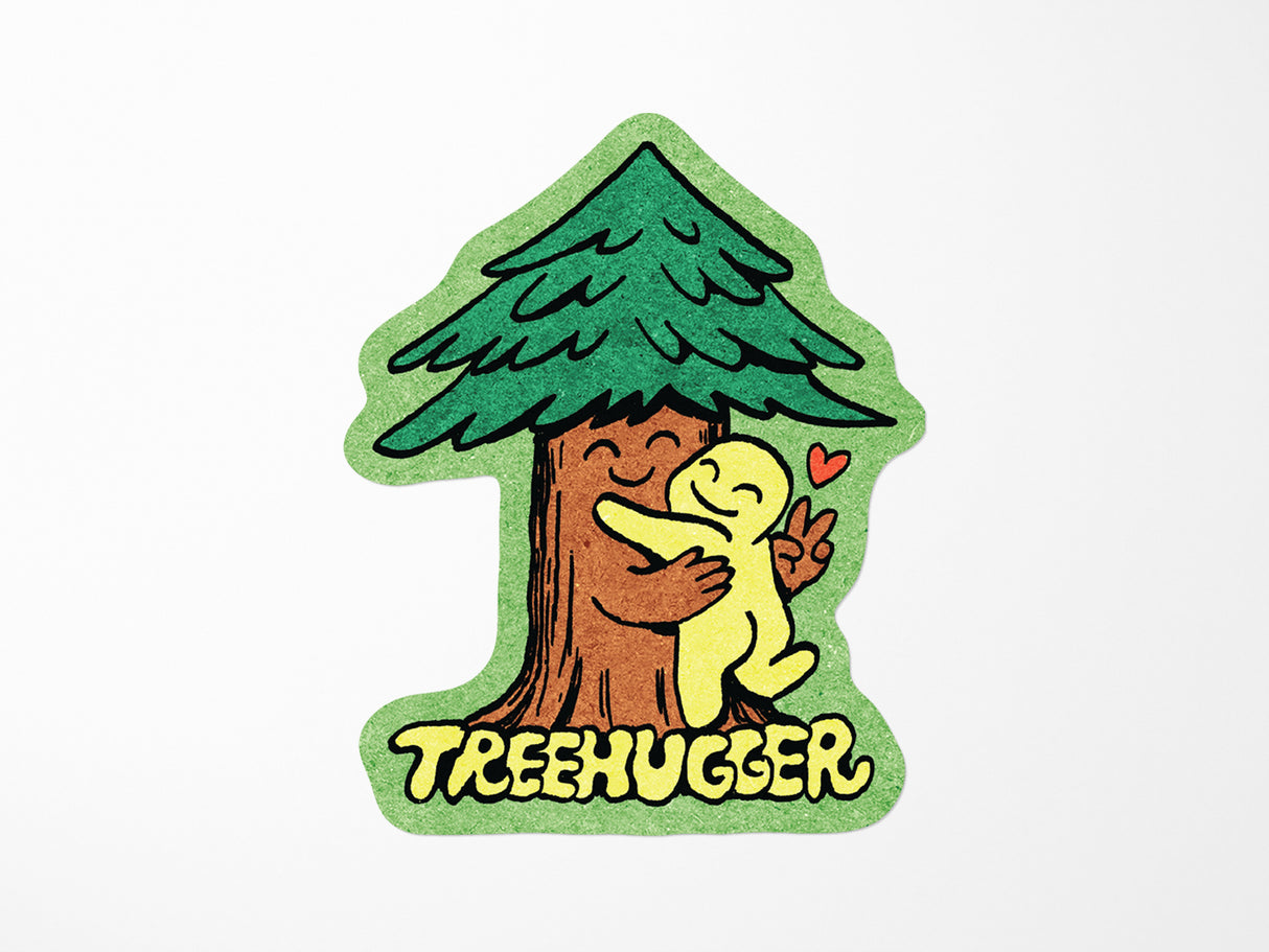 Tree Hugger Vinyl Sticker