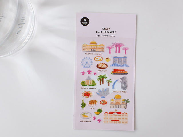 Trip to Singapore Sticker Sheet 1157
