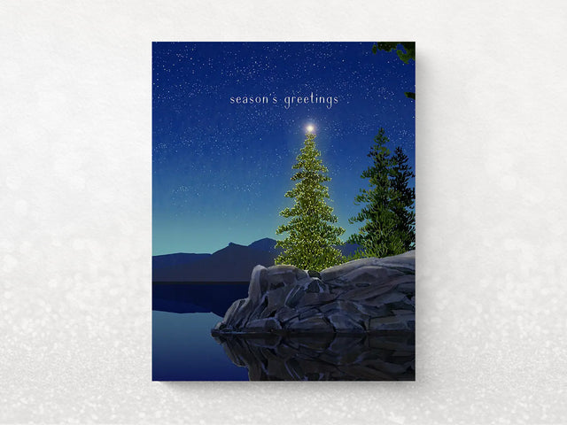 Twilight Tidings Holiday Greeting Cards, Box of 8