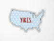 USA Yikes Vinyl Sticker