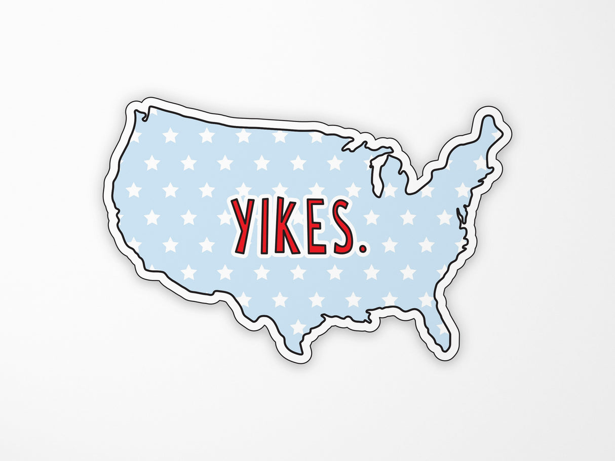 USA Yikes Vinyl Sticker