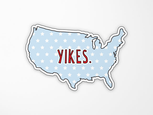 USA Yikes Vinyl Sticker
