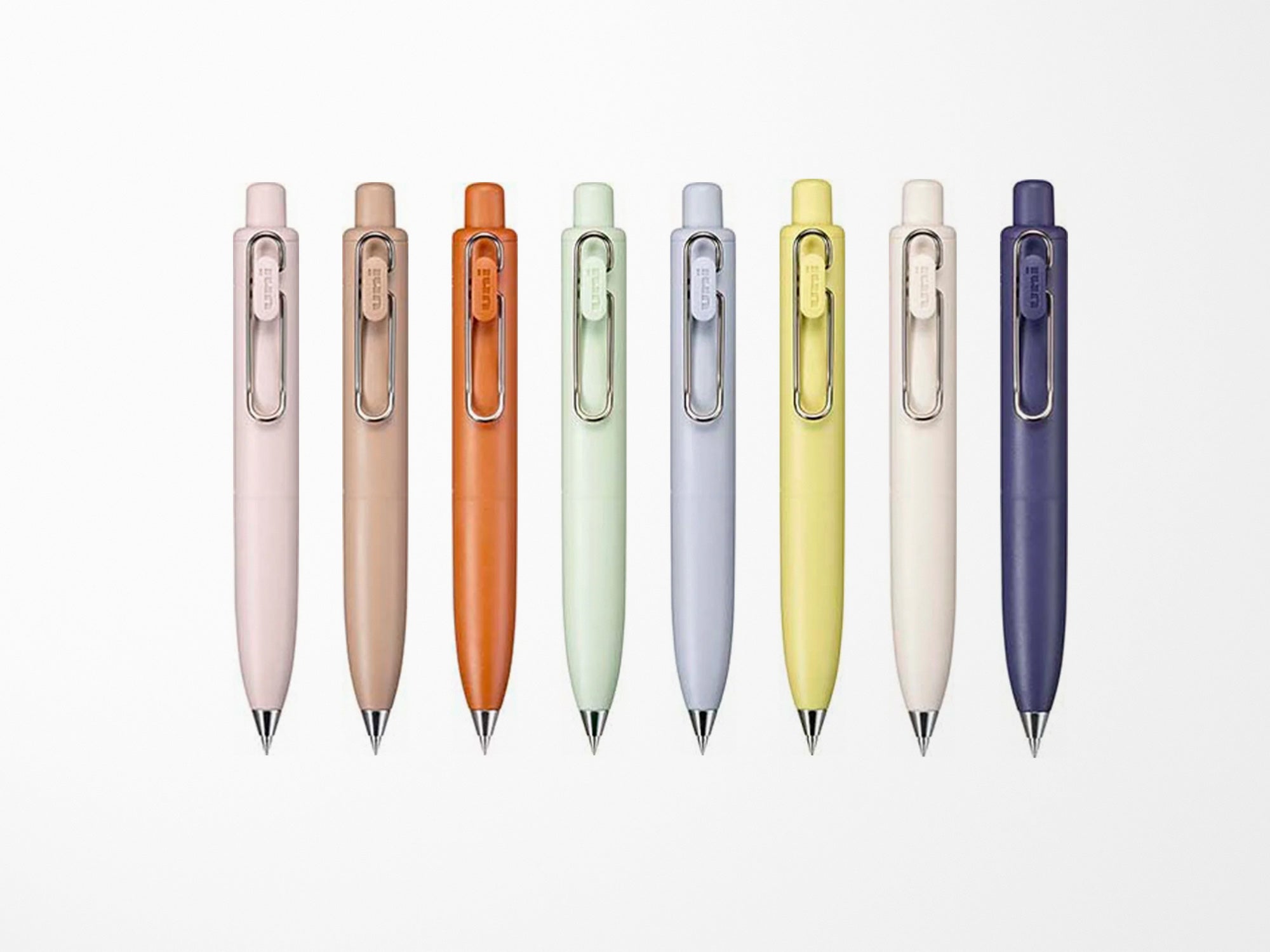 Uni-Ball One F 0.38mm - Can Be Clearly Written Gel Pen, 4 Body Colors Set with Sticky Notes