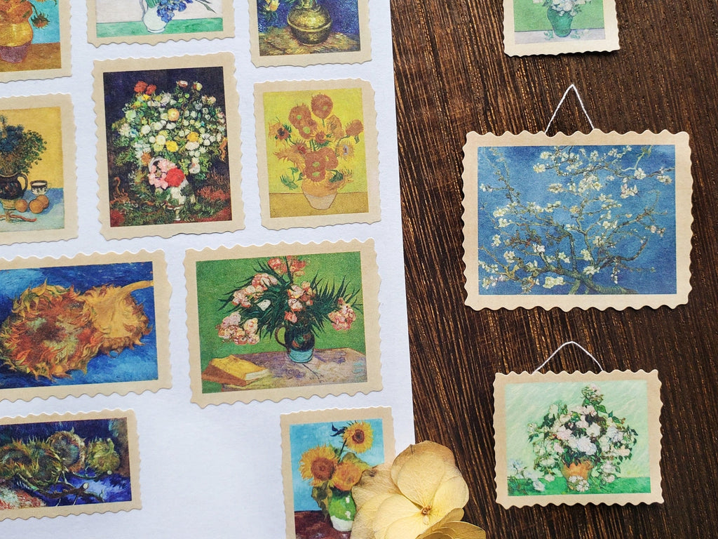 Van Gogh's Flowers Sticker Sheet
