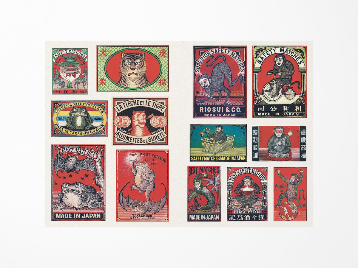 Vintage Matchboxes A Little Sticker Book