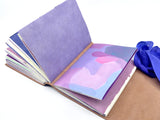 Violet Bouquet One of a Kind Leather Journal