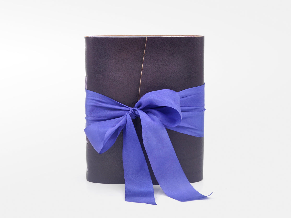 Violet Bouquet One of a Kind Leather Journal