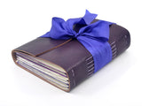 Violet Bouquet One of a Kind Leather Journal