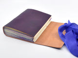 Violet Bouquet One of a Kind Leather Journal