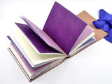 Violet Bouquet One of a Kind Leather Journal