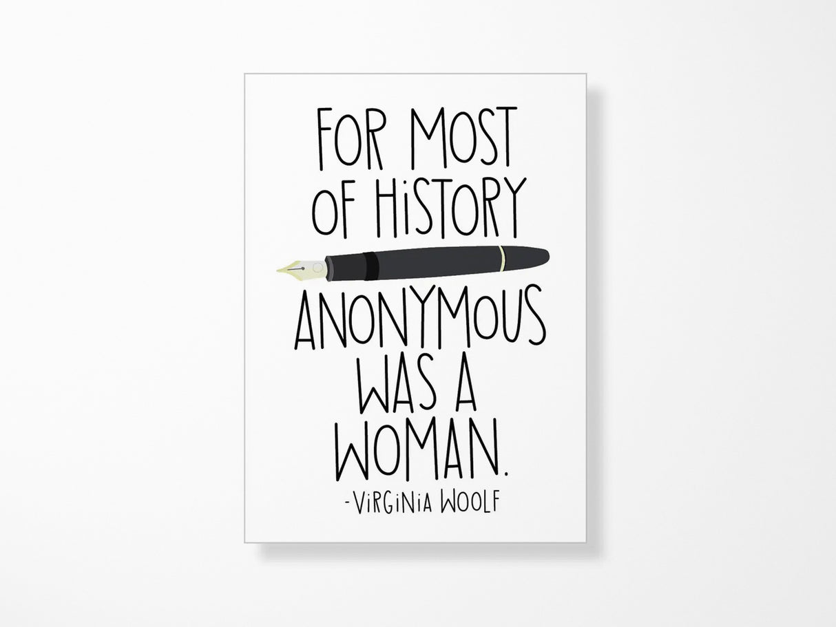 Virginia Woolf Anonymous Magnet