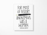 Virginia Woolf Anonymous Magnet