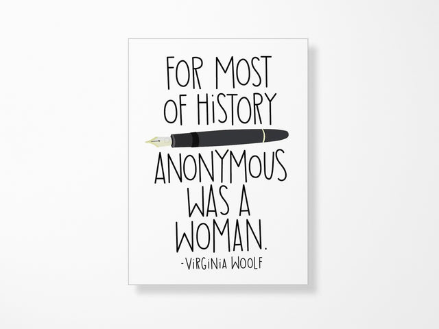 Virginia Woolf Anonymous Magnet
