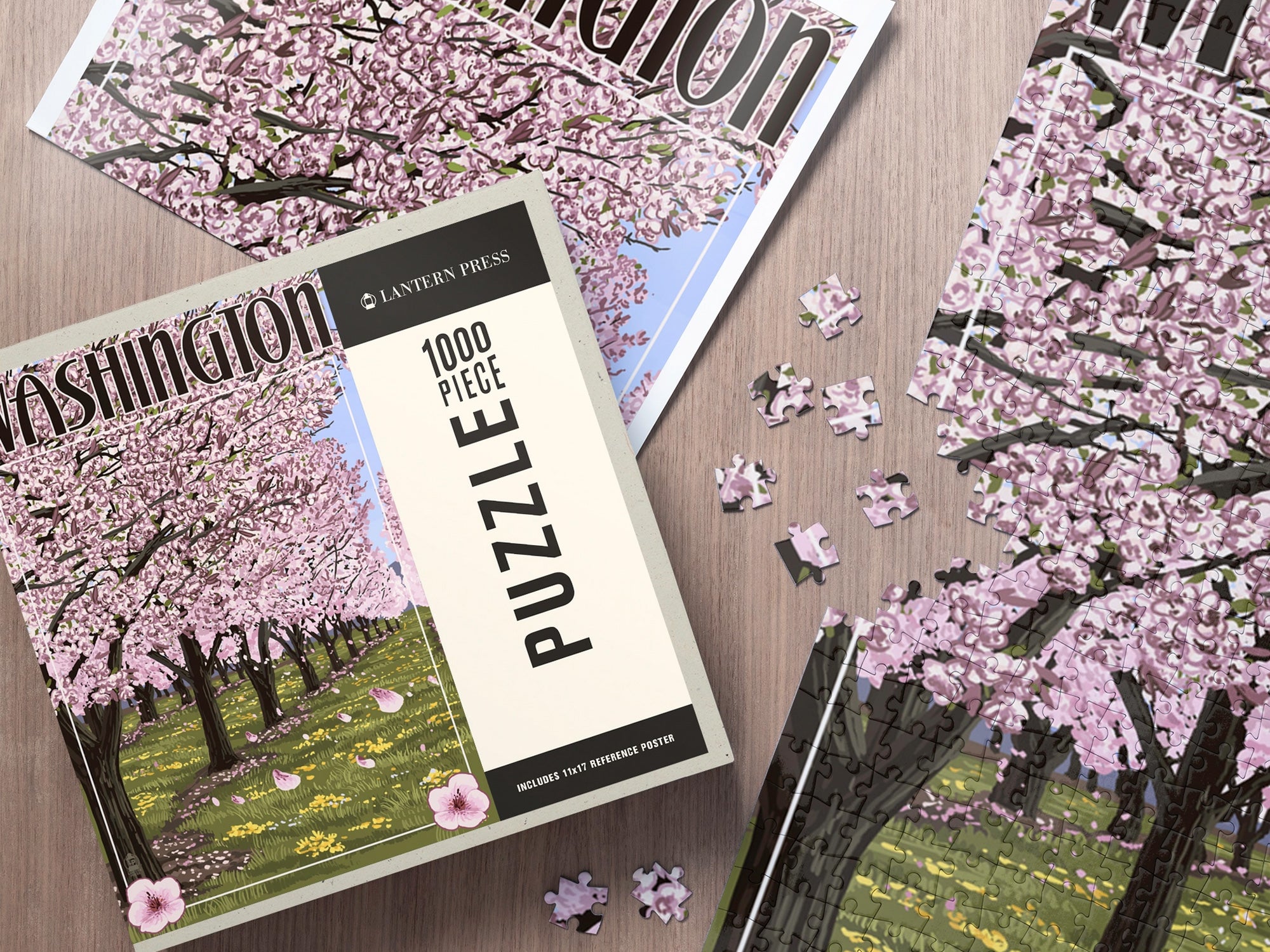 Washington DC Cherry Blossoms 1000 Piece Jigsaw Puzzle – Jenni