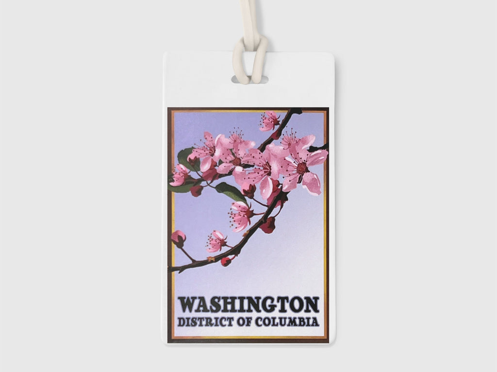 Washington DC Cherry Blossoms Luggage Tag