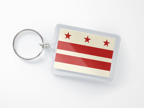 Washington DC Flag Keyring